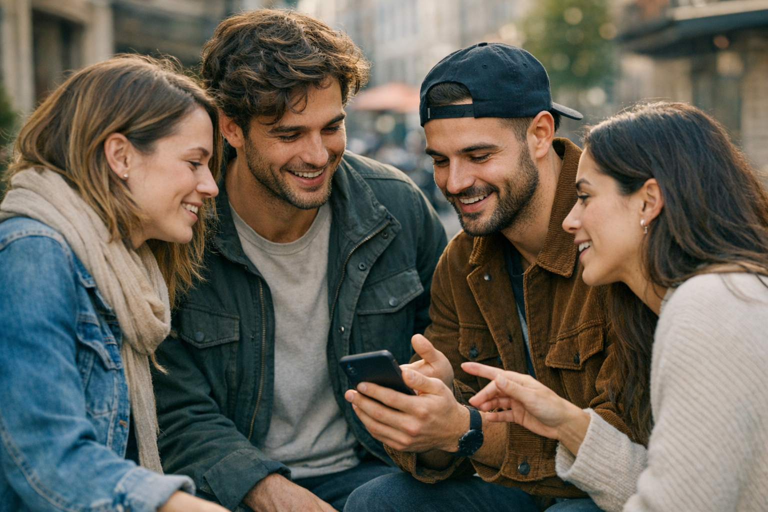 Kleine Gruppe plant in wenigen Sekunden ein Treffen
